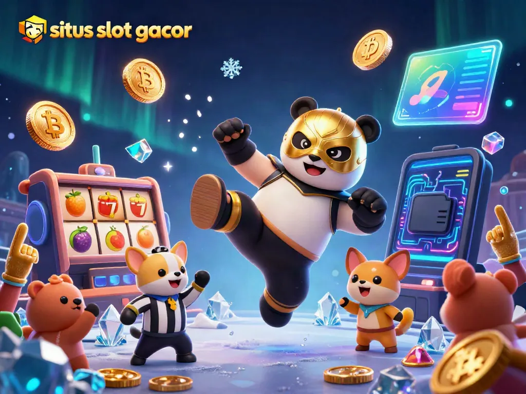 Rasakan sensasi bermain di situs slot gacor dengan ilustrasi 3D karakter unik yang penuh warna.