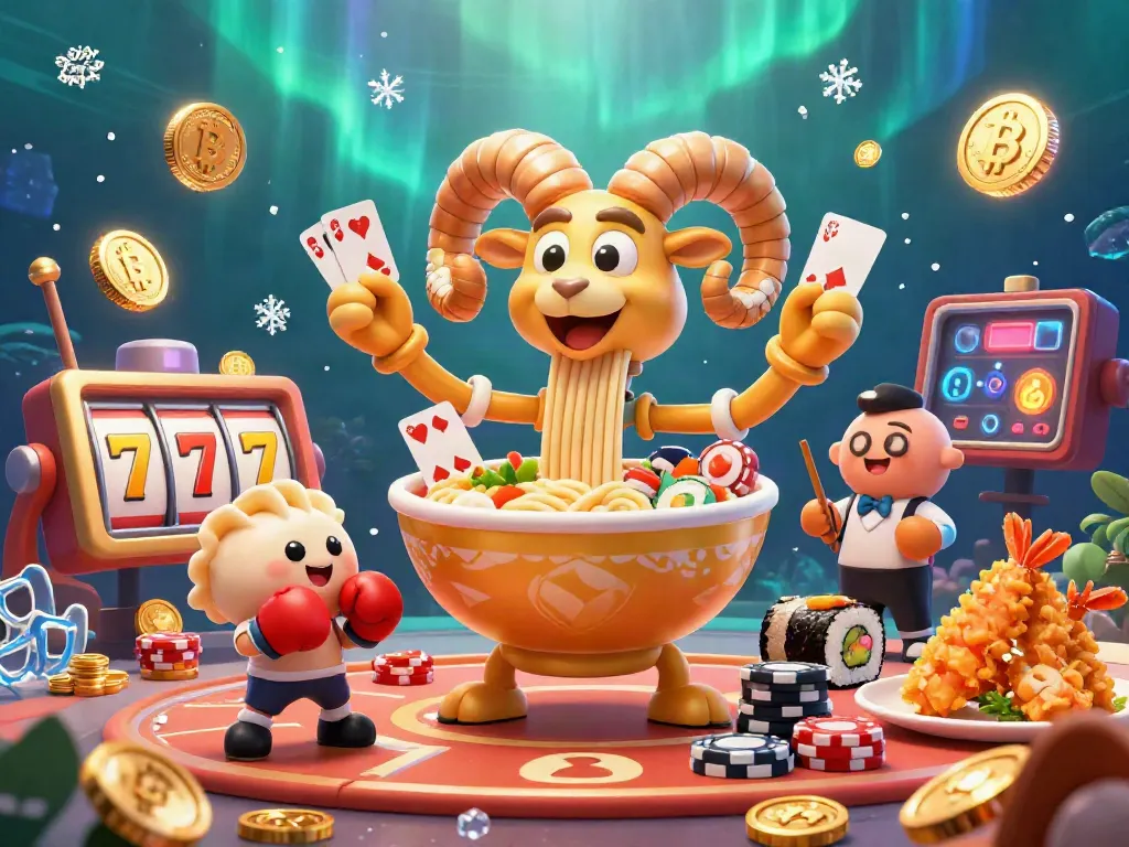 Engage in thrilling slot gacor gameplay with vibrant characters and dynamic casino elements in this illustration.