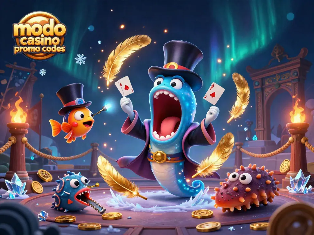 Spin and win with modo casino promo codes in a vibrant 3D ocean casino scene.