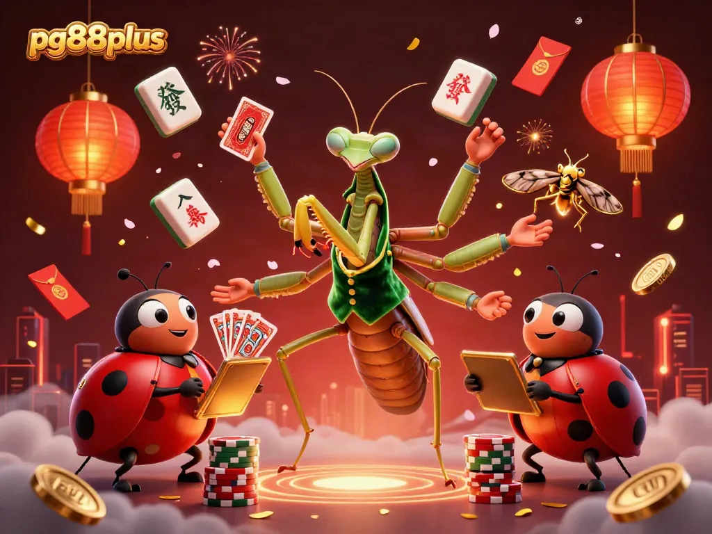 Experience thrilling gaming at pg88plus with dynamic 3D characters amidst vibrant casino elements.