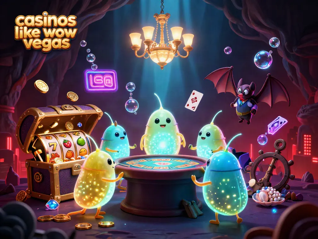 Win big at casinos like WOW Vegas with colorful slots and vibrant gameplay in a fantasy casino.