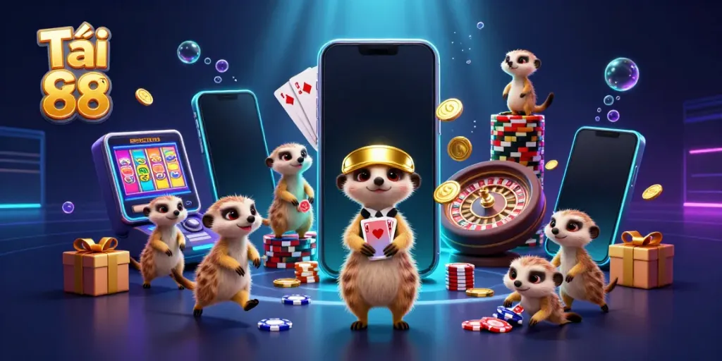 Join the action and Tải Go 88 with lively meerkats running a casino operation.