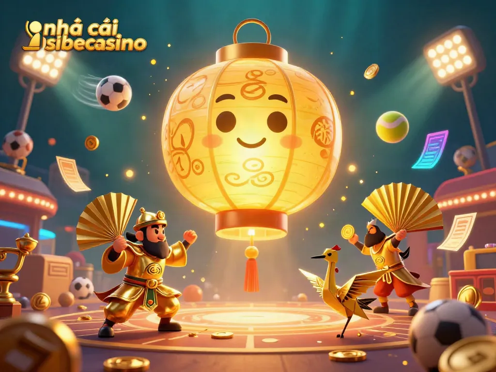 Experience the thrill at nhà cái shbetcasino with vibrant gaming symbols and golden spirits in action.