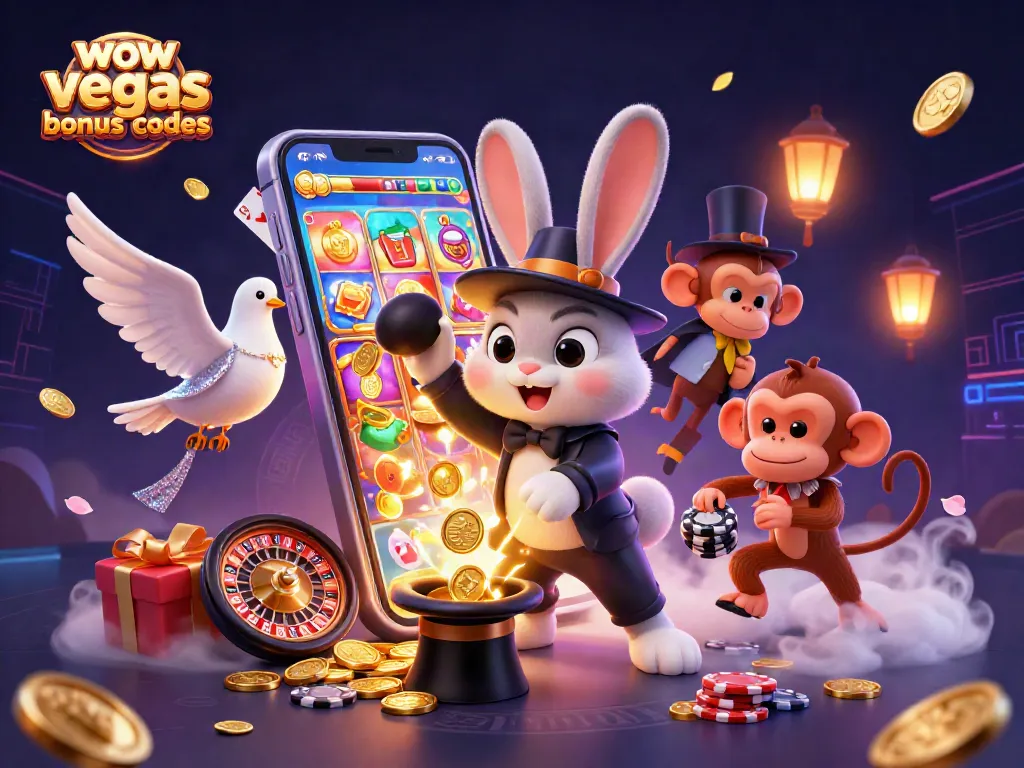 Experience the thrill with wow vegas bonus codes, featuring a magical scene of fun gameplay.