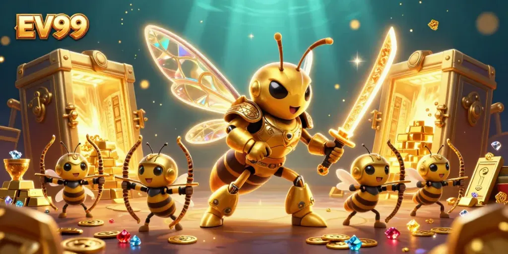 Engage in thrilling casino victories with EV99's vibrant gaming experience overflowing with treasures.