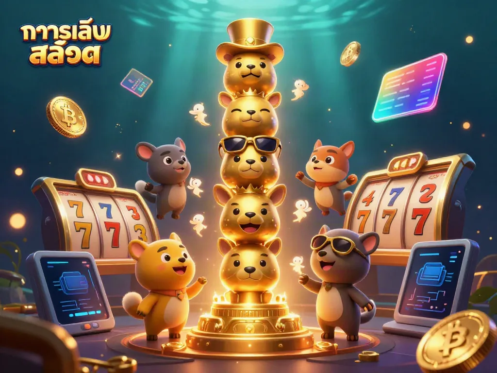 เล่น ทดลองเล่นสล็อต ที่รวมสัญลักษณ์และตัวละครคาสิโนที่น่าตื่นเต้นในภาพ 3 มิติ