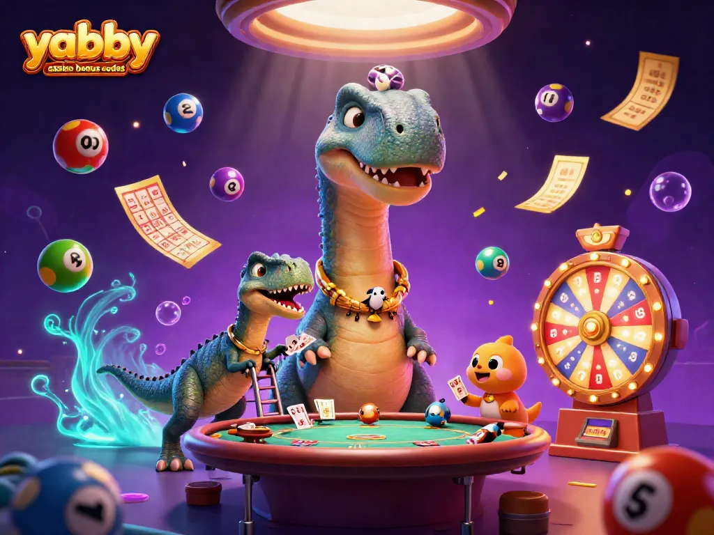 Experience winning opportunities with yabby casino bonus codes, featuring animated casino characters and dynamic game elements.