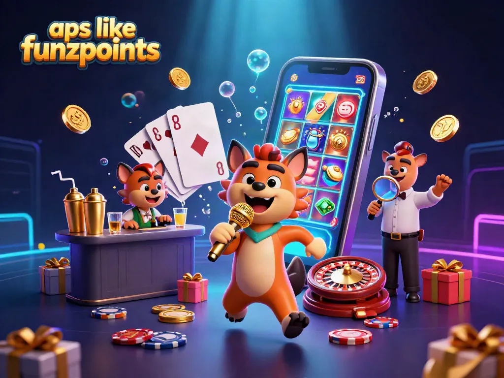 Engage with exciting games like apps like funzpoints featuring hyenas in a vibrant casino club.