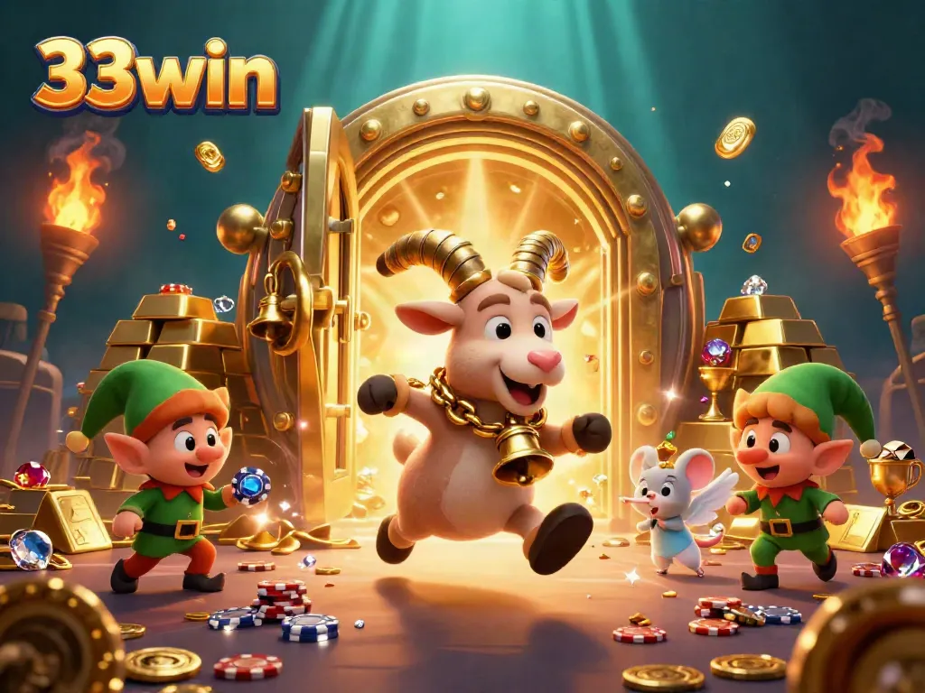 Experience the thrilling atmosphere of 33win's casino with magical characters in action.