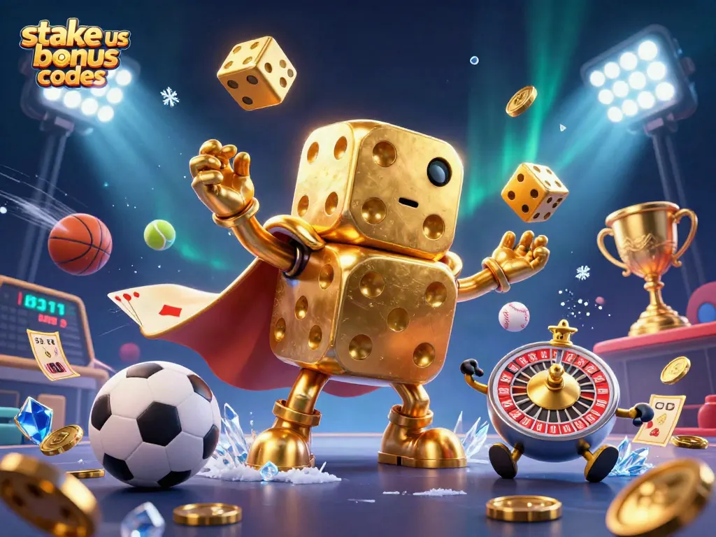 Engage with stake us bonus codes through dynamic gambling action featuring a golden dice golem.
