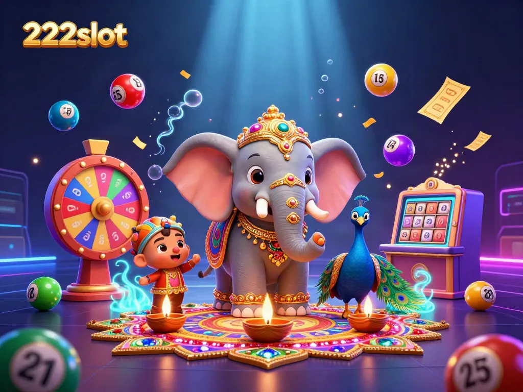 Menghadiri permainan di 222slot dengan suasana penuh gairah melalui elemen visual yang dinamis dan warna-warni.