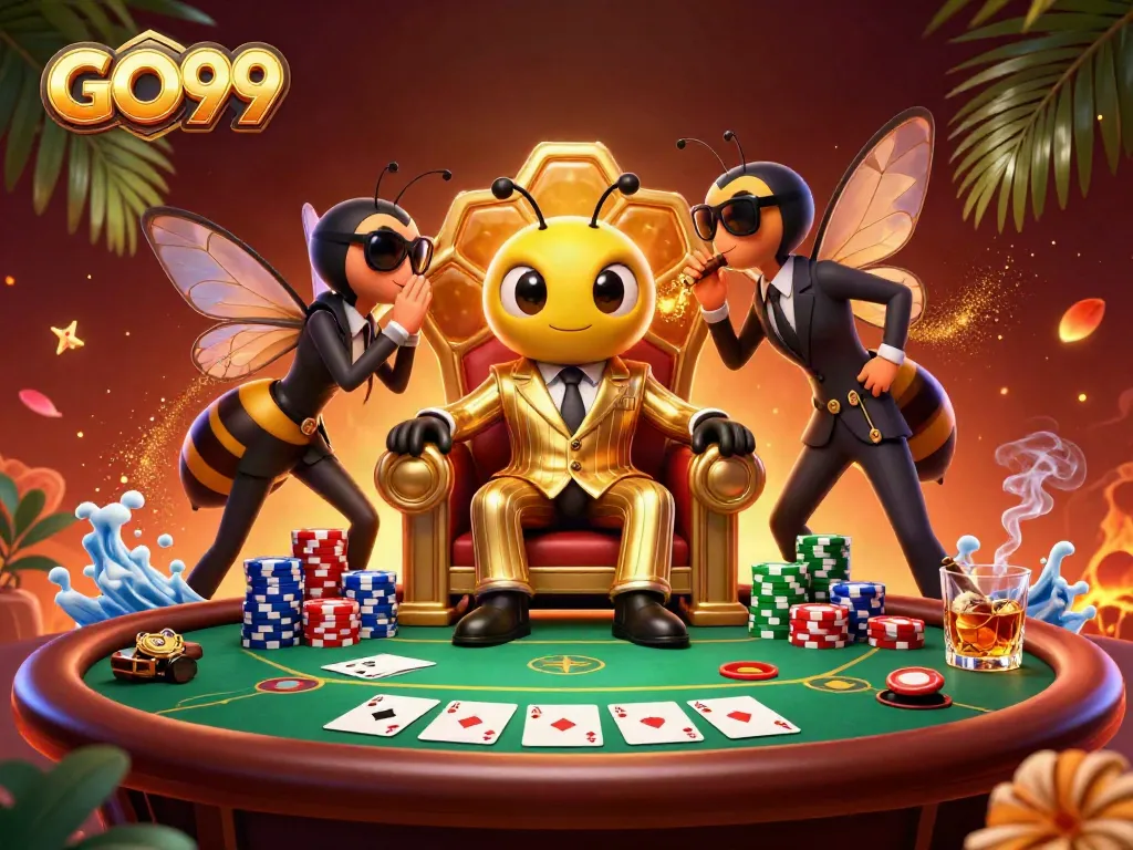 Engage with GO99’s thrilling poker scene, featuring a mob boss and unique casino elements.
