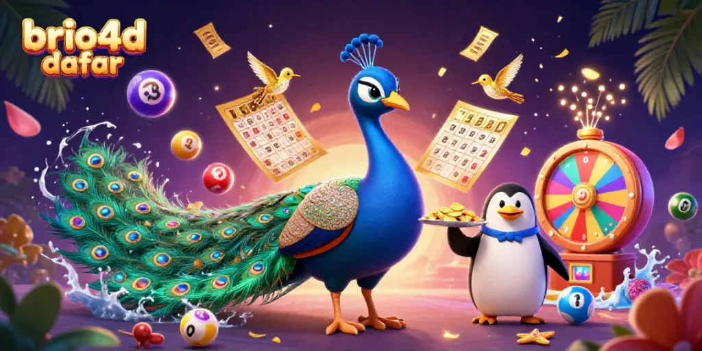 Experience the excitement of brio4d daftar with vibrant gaming elements and characters in an engaging casino scene.